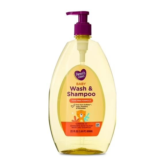Parents Choice Tear-Free Baby Wash & Shampoo, 27.1 fl oz
