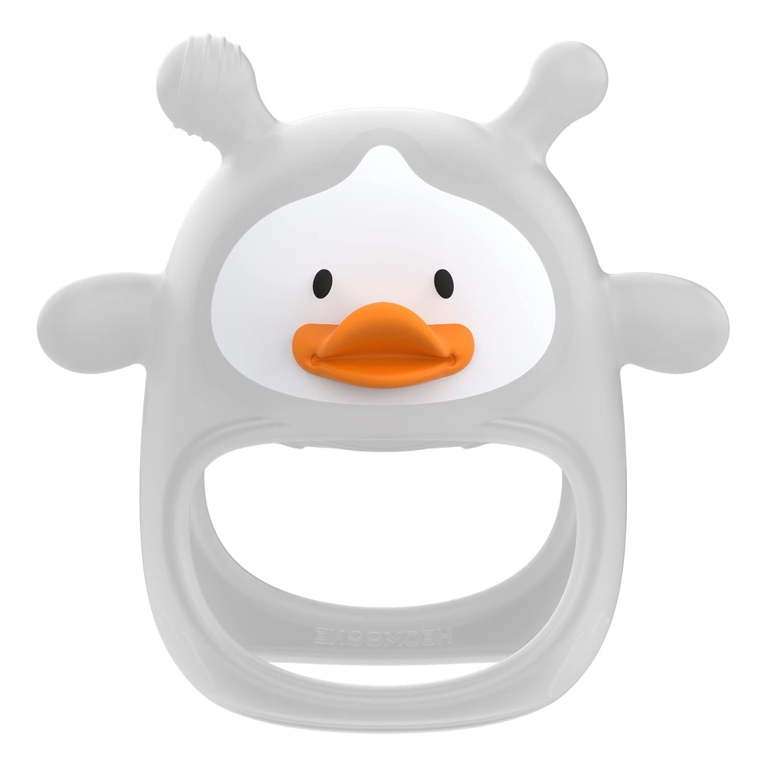 Teething Toys for Babies 0-6 Months, Never Drop Silicone Baby Teether, Hand Pacifier for Sucking, Soothing Pain Relief, Chew Toy, Teething Mitten for Newborn – Transparent