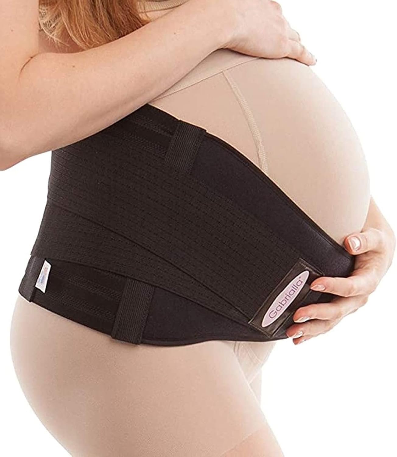 GABRIALLA Pregnancy Belly Band – Strong Support, 8″ Wide, Made In USA