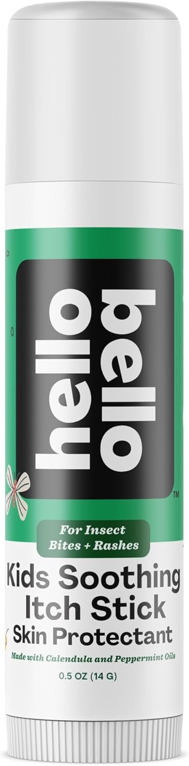 Hello Bello Kids Soothing Itch Stick, 0.5 oz, Skin Protectant with Calendula and Peppermint Oils, for Insect Bites and Rashes