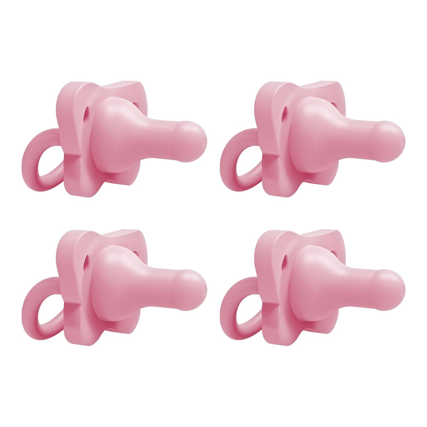 Dr. Brown’s HappyPaci 100% Silicone Baby Pacifier, Contoured One-Piece Design, Blue, 0-6m, BPA-Free, 4 Pack