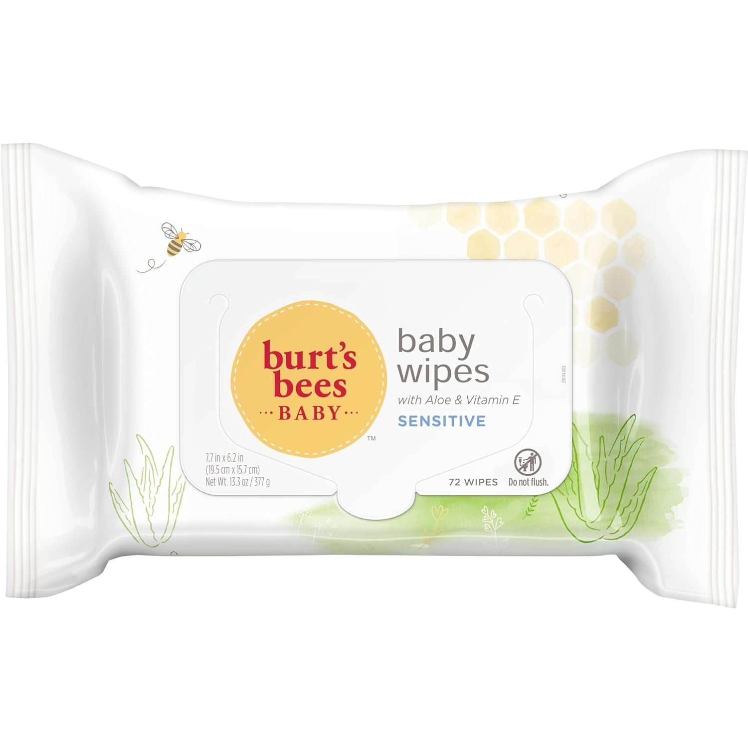 Burt’s Bees Baby 20792850004157 Chlorine-Free Wipes, Unscented Natural Baby Wipes – 72 Wipes, Multi