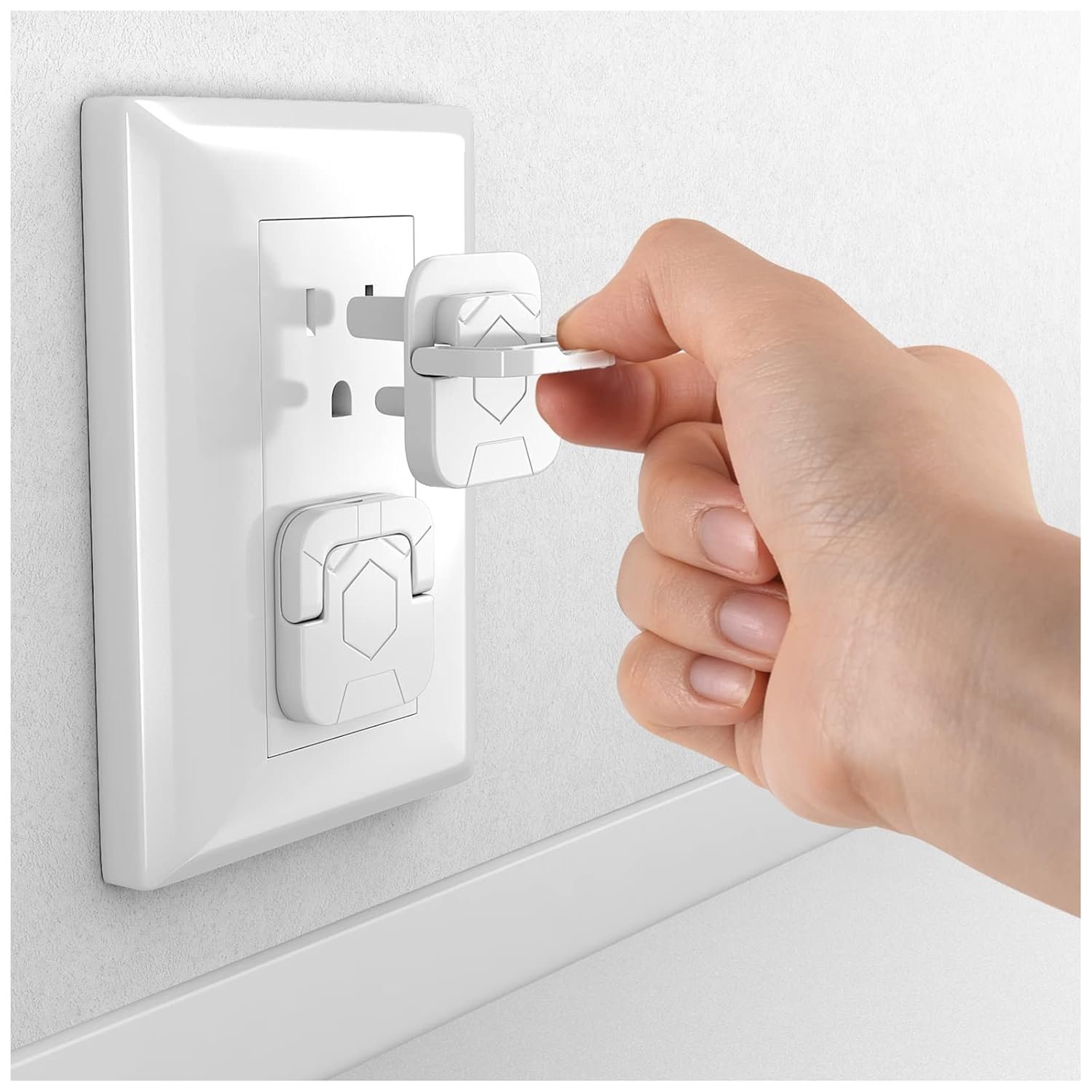 4our Kiddies Baby-Proof Outlet Covers – Child Safety Electric Plug Protectors to Prevent Power Shock
