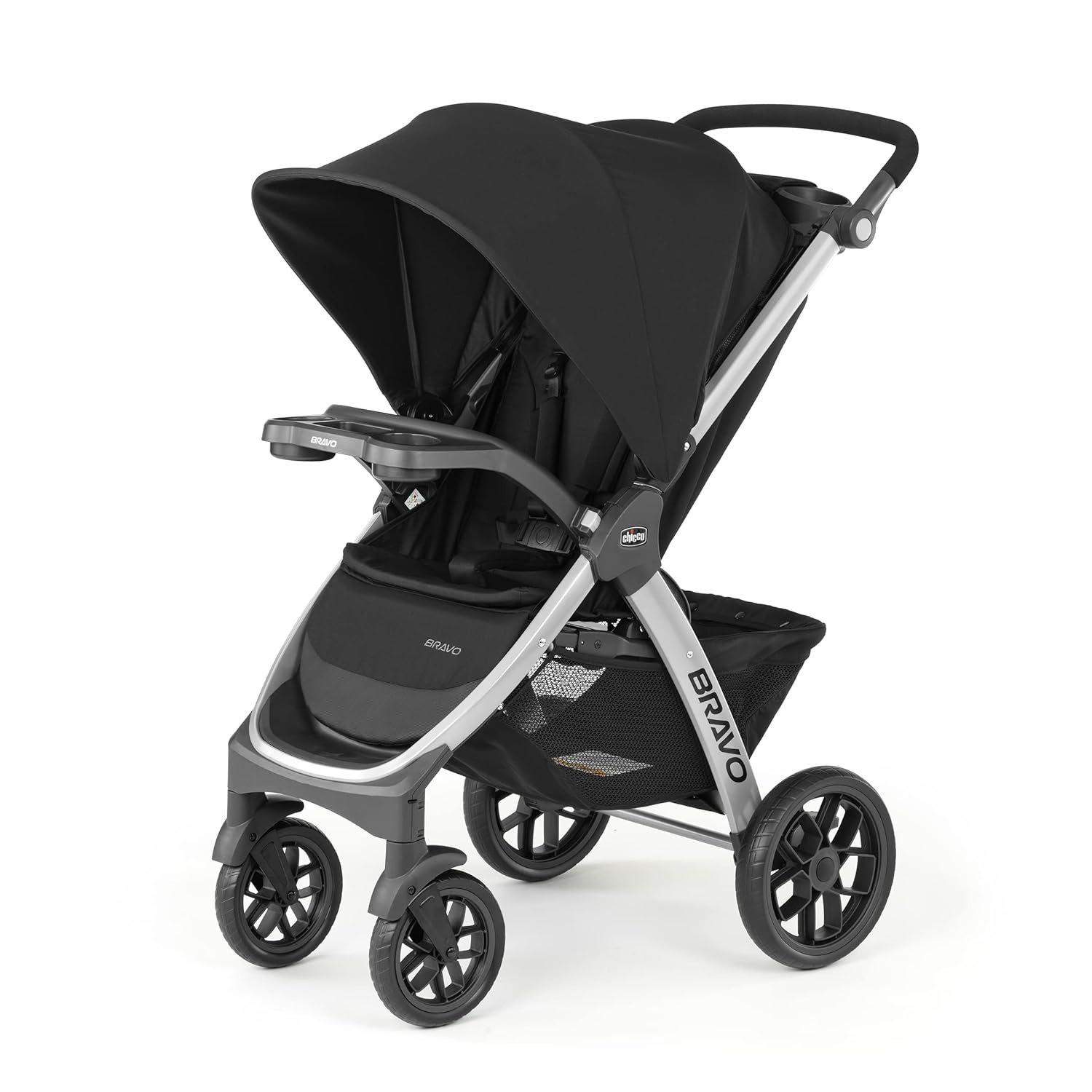 Chicco Bravo Quick-Fold Stroller – Black | Black