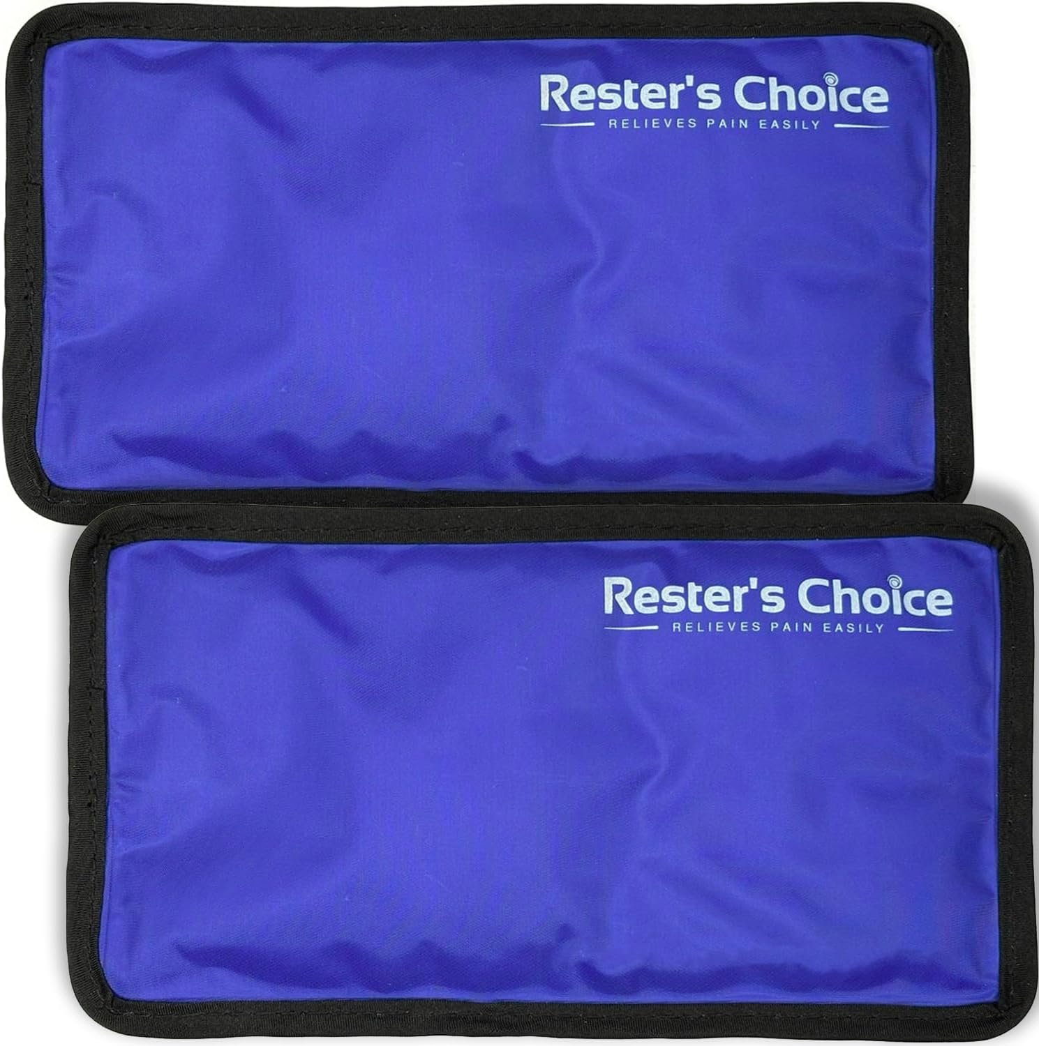 Rester’s Choice Gel Cold & Hot Packs (2-Piece Set) Medium 5×10 in. Reusable Warm or Ice Packs for Injuries, Hip, Shoulder, Knee, Back Pain – Hot & Cold Compress for Swelling, Bruises, Surgery