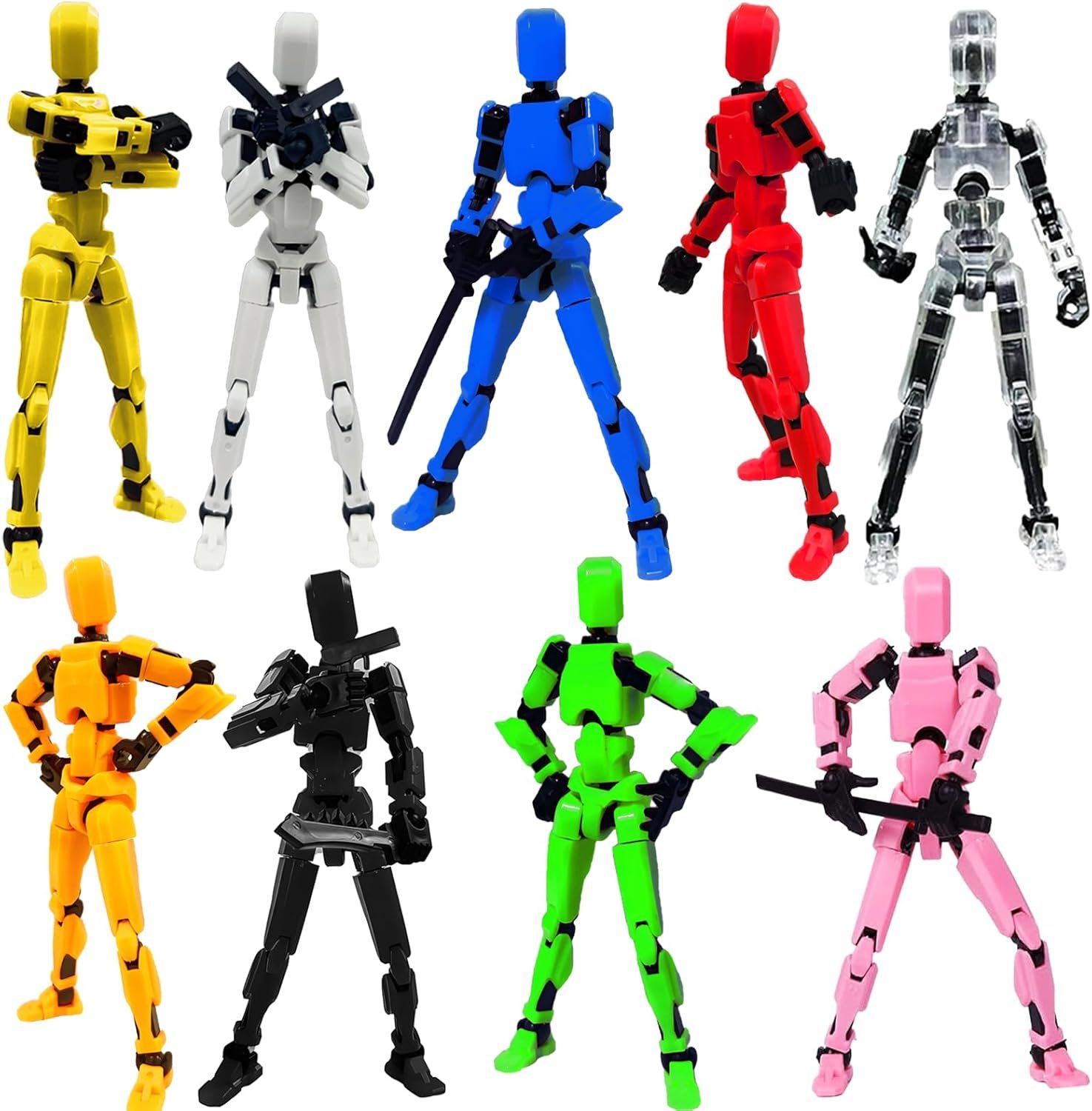 DANONI Assembly Completed-Titan 13 Action Figures, Upgrade Nova 13 Action Figure, Dummy Robot 13 Action Figure Set,3D Robot Figure for Children’s Day Birthday Gifts (Assembly Completed-9PCS)