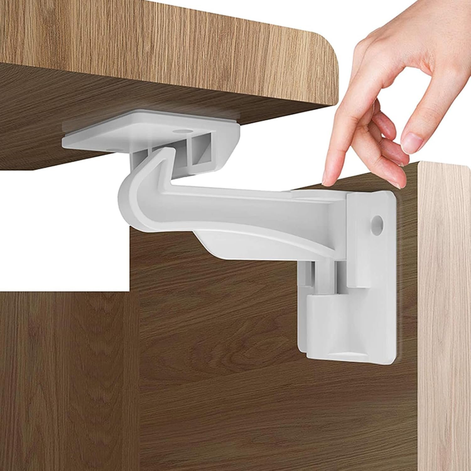 10 Pack Upgraded Version Cabinet Locks Baby Proofing – Children Proof Cupboard Drawers Latches – Works with Cabinets and Drawers – No Drilling or Tools Required – Adhesive Easy Installation