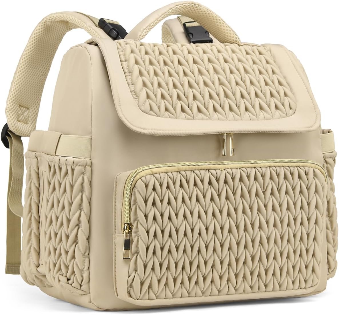 Awanhe Diaper Bag Backpack, Baby Bag with Changing Pad, Travel Waterproof Diaper Bag Tote, Newborn Essentials Must Haves, Luxury baby shower gifts for boys & Girls, Brown Taupe