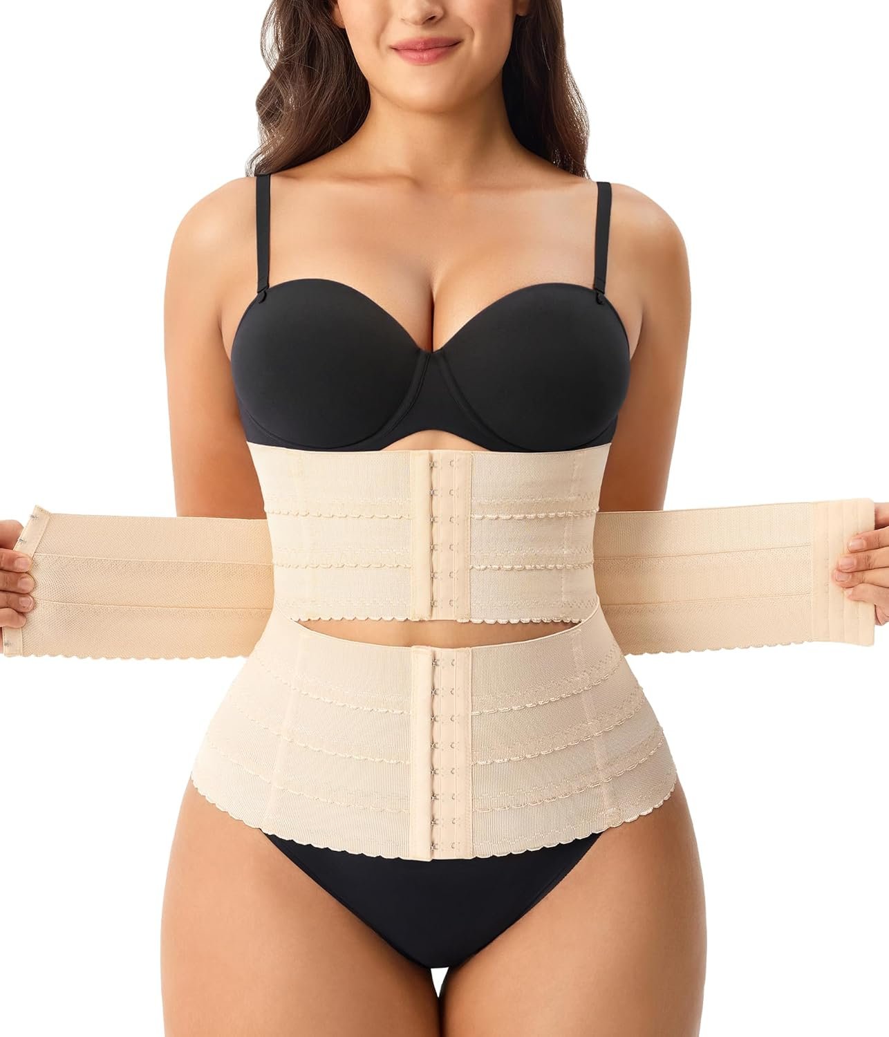 Gotoly Waist Trainer for Women Corset Shapewear Tummy Control Faja Body Shaper Postpartum Segmented Waist Cincher