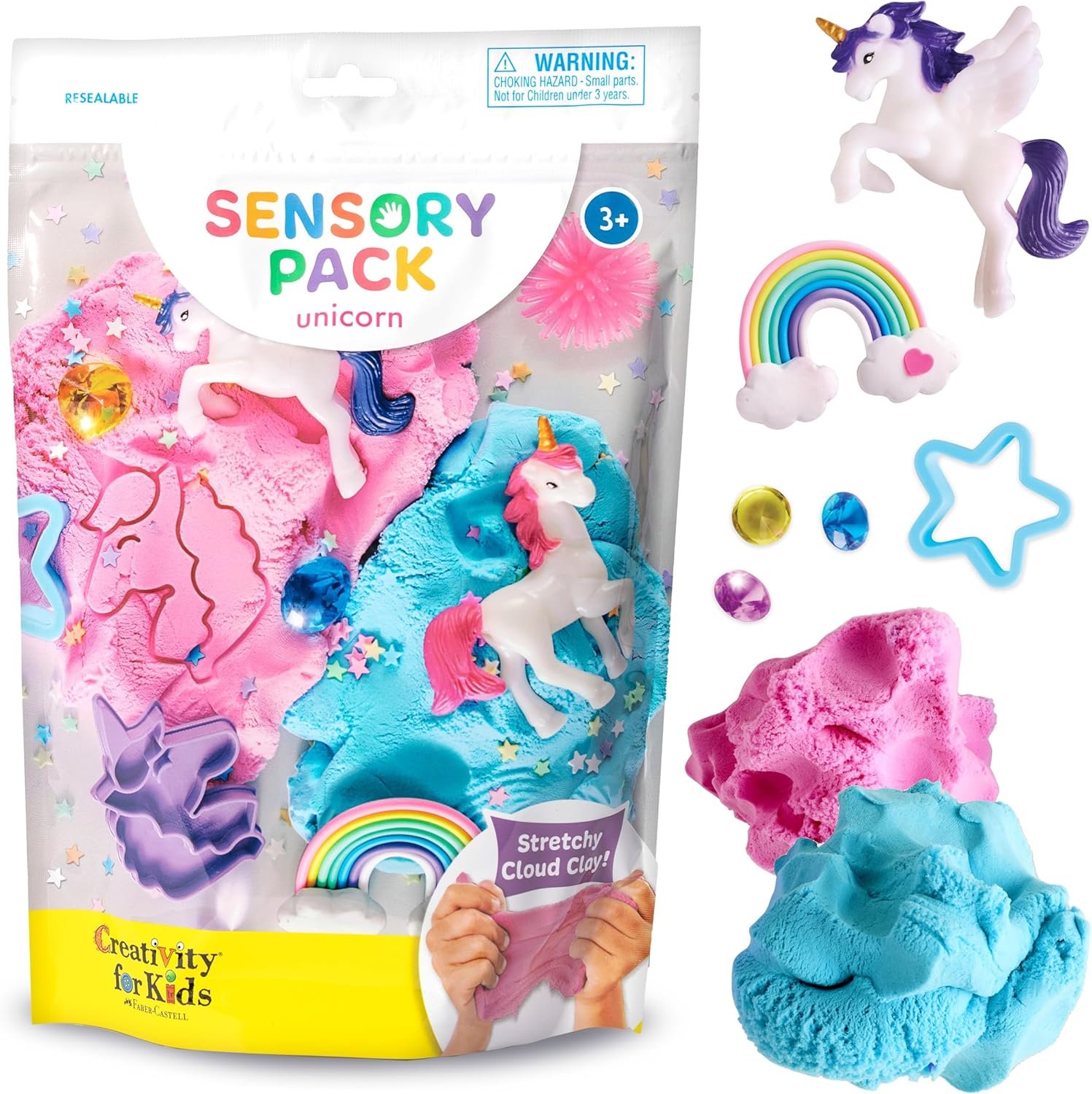 Creativity for Kids Sensory Pack: Unicorn – Sensory Toys for Toddlers, Unicorn Gifts for Girls, Toddler Activities and Spring Crafts (Ages 3+)