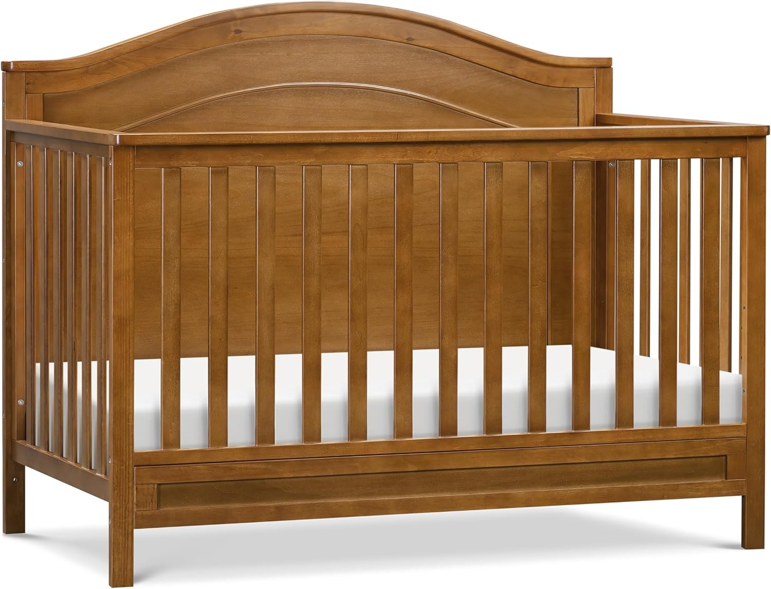 Davinci Charlie 4-in-1 Convertible Baby Crib – GREENGUARD Gold Certified Convertible Crib to Toddler Bed, Daybed, Full-Size Wooden Bed, Durable, 4 Adjustable Mattress Heights – Chestnut