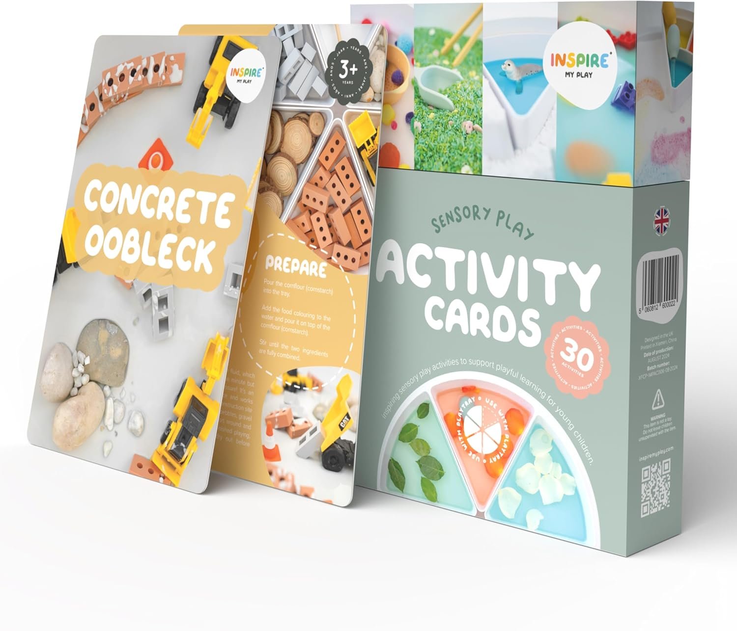 Inspire My PLAY – 30 x Sensory Play Activity Cards – Inspiration for Creative Play Activities – Sensory Cards for Toddler Learning